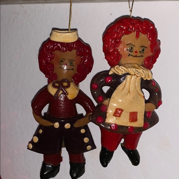 Raggedy Ann One Of A Kind Ornaments 2 Piece🎄 - Picture 3 of 8